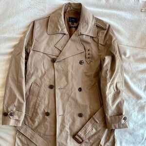 J. Crew Ludlow khaki double-breasted trench coat, size S